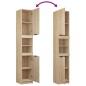 vidaXL Badschrank Sonoma-Eiche 32x34x188,5 cm Holzwerkstoff vidaXL Badschrank Sonoma-Eiche 32x34x188,5 cm Holzwerkstoff