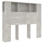 vidaXL Kopfteil mit Ablagen Betongrau 120x18,5x104,5 cm vidaXL Kopfteil mit Ablagen Betongrau 120x18,5x104,5 cm