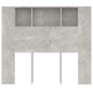 vidaXL Kopfteil mit Ablagen Betongrau 120x18,5x104,5 cm vidaXL Kopfteil mit Ablagen Betongrau 120x18,5x104,5 cm