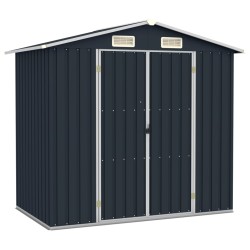 vidaXL Gerätehaus Anthrazit 205x129x183 cm Verzinkter Stahl  