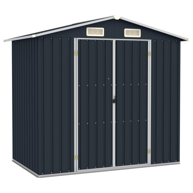 vidaXL Gerätehaus Anthrazit 205x129x183 cm Verzinkter Stahl vidaXL Gerätehaus Anthrazit 205x129x183 cm Verzinkter Stahl