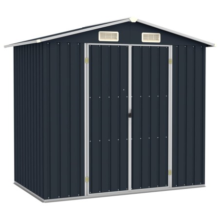 vidaXL Gerätehaus Anthrazit 205x129x183 cm Verzinkter Stahl  