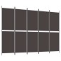 vidaXL 5-tlg. Paravent Braun 250x180 cm Stoff vidaXL 5-tlg. Paravent Braun 250x180 cm Stoff