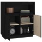 vidaXL Sideboard Schwarz 70x34x80 cm Massivholz Kiefer vidaXL Sideboard Schwarz 70x34x80 cm Massivholz Kiefer