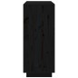 vidaXL Sideboard Schwarz 70x34x80 cm Massivholz Kiefer vidaXL Sideboard Schwarz 70x34x80 cm Massivholz Kiefer