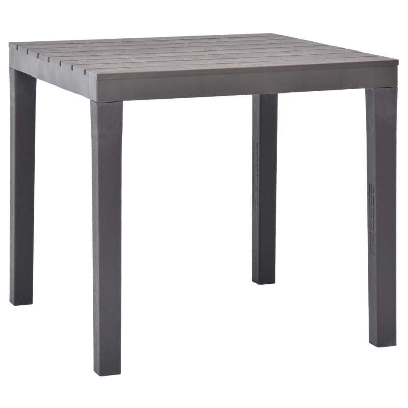 vidaXL Gartentisch Moccafarben 78 x 78 x 72 cm Kunststoff vidaXL Gartentisch Moccafarben 78 x 78 x 72 cm Kunststoff