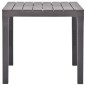 vidaXL Gartentisch Moccafarben 78 x 78 x 72 cm Kunststoff vidaXL Gartentisch Moccafarben 78 x 78 x 72 cm Kunststoff