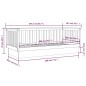 vidaXL Tagesbett Schwarz 100x200 cm Massivholz Kiefer vidaXL Tagesbett Schwarz 100x200 cm Massivholz Kiefer