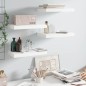 vidaXL Schwebende Wandregale 4 Stk. Hochglanz-Weiß 40x23x3,8cm MDF vidaXL Schwebende Wandregale 4 Stk. Hochglanz-Weiß 40x23x3,8cm MDF
