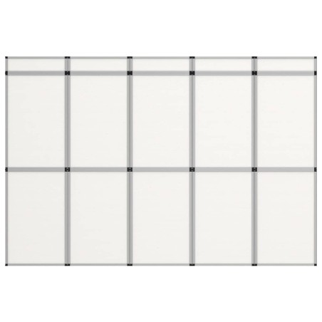 vidaXL 15-Panel Messewand Faltdisplay 302×200 cm Weiß