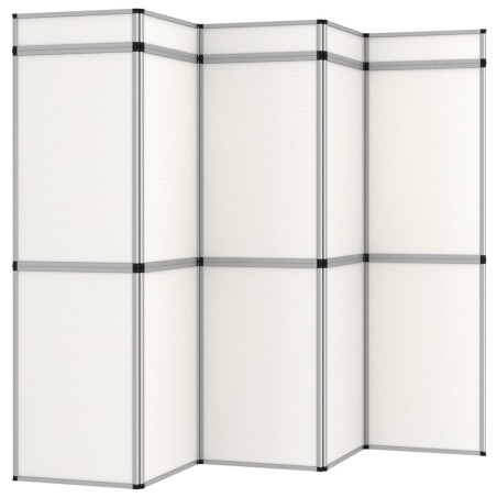 vidaXL 15-Panel Messewand Faltdisplay 302×200 cm Weiß