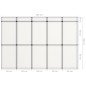 vidaXL 15-Panel Messewand Faltdisplay 302×200 cm Weiß vidaXL 15-Panel Messewand Faltdisplay 302×200 cm Weiß