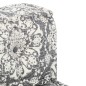 Pouf Hellgrau Stoff Pouf Hellgrau Stoff