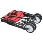 vidaXL Klappbarer Handwagen Stahl Rot vidaXL Klappbarer Handwagen Stahl Rot