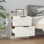 vidaXL Nachttische 2 Stk. Weiß Holzwerkstoff vidaXL Nachttische 2 Stk. Weiß Holzwerkstoff