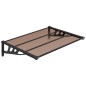 vidaXL Türvordach Schwarz 122x90 cm Polycarbonat vidaXL Türvordach Schwarz 122x90 cm Polycarbonat