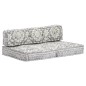 Pouf Hellgrau Stoff Pouf Hellgrau Stoff