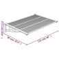 vidaXL Türvordach Schwarz 122x90 cm Polycarbonat vidaXL Türvordach Schwarz 122x90 cm Polycarbonat