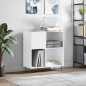 vidaXL Plattenschrank Weiß 84,5x38x89 cm Holzwerkstoff vidaXL Plattenschrank Weiß 84,5x38x89 cm Holzwerkstoff