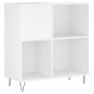 vidaXL Plattenschrank Weiß 84,5x38x89 cm Holzwerkstoff vidaXL Plattenschrank Weiß 84,5x38x89 cm Holzwerkstoff