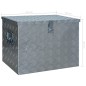 vidaXL Aluminiumkiste 610 x 430 x 455 mm Silbern vidaXL Aluminiumkiste 610 x 430 x 455 mm Silbern