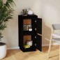 vidaXL Sideboard Schwarz 31,5x34x75 cm Massivholz Kiefer vidaXL Sideboard Schwarz 31,5x34x75 cm Massivholz Kiefer