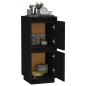 vidaXL Sideboard Schwarz 31,5x34x75 cm Massivholz Kiefer vidaXL Sideboard Schwarz 31,5x34x75 cm Massivholz Kiefer