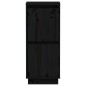 vidaXL Sideboard Schwarz 31,5x34x75 cm Massivholz Kiefer vidaXL Sideboard Schwarz 31,5x34x75 cm Massivholz Kiefer
