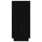 vidaXL Sideboard Schwarz 31,5x34x75 cm Massivholz Kiefer vidaXL Sideboard Schwarz 31,5x34x75 cm Massivholz Kiefer