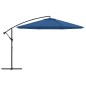 vidaXL Ampelschirm mit Alu-Mast 350 cm Blau vidaXL Ampelschirm mit Alu-Mast 350 cm Blau