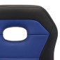 Barhocker 2 Stk. Blau Kunstleder Barhocker 2 Stk. Blau Kunstleder