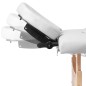 vidaXL Massageliege Klappbar 4-Zonen mit Holzgestell Cremeweiß vidaXL Massageliege Klappbar 4-Zonen mit Holzgestell Cremeweiß