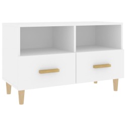 vidaXL TV-Schrank Weiß 80x36x50 cm Holzwerkstoff