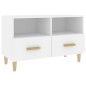 vidaXL TV-Schrank Weiß 80x36x50 cm Holzwerkstoff vidaXL TV-Schrank Weiß 80x36x50 cm Holzwerkstoff