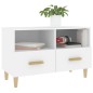 vidaXL TV-Schrank Weiß 80x36x50 cm Holzwerkstoff vidaXL TV-Schrank Weiß 80x36x50 cm Holzwerkstoff