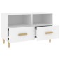 vidaXL TV-Schrank Weiß 80x36x50 cm Holzwerkstoff vidaXL TV-Schrank Weiß 80x36x50 cm Holzwerkstoff