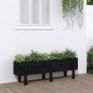 vidaXL Hochbeet Schwarz 121x30x38 cm Massivholz Kiefer vidaXL Hochbeet Schwarz 121x30x38 cm Massivholz Kiefer