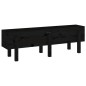 vidaXL Hochbeet Schwarz 121x30x38 cm Massivholz Kiefer vidaXL Hochbeet Schwarz 121x30x38 cm Massivholz Kiefer