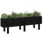vidaXL Hochbeet Schwarz 121x30x38 cm Massivholz Kiefer vidaXL Hochbeet Schwarz 121x30x38 cm Massivholz Kiefer