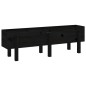 vidaXL Hochbeet Schwarz 121x30x38 cm Massivholz Kiefer vidaXL Hochbeet Schwarz 121x30x38 cm Massivholz Kiefer