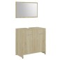 vidaXL Badmöbel-Set Sonoma-Eiche Holzwerkstoff vidaXL Badmöbel-Set Sonoma-Eiche Holzwerkstoff
