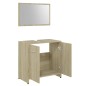 vidaXL Badmöbel-Set Sonoma-Eiche Holzwerkstoff vidaXL Badmöbel-Set Sonoma-Eiche Holzwerkstoff