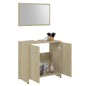 vidaXL Badmöbel-Set Sonoma-Eiche Holzwerkstoff vidaXL Badmöbel-Set Sonoma-Eiche Holzwerkstoff