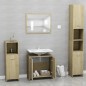 vidaXL Badmöbel-Set Sonoma-Eiche Holzwerkstoff vidaXL Badmöbel-Set Sonoma-Eiche Holzwerkstoff