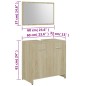 vidaXL Badmöbel-Set Sonoma-Eiche Holzwerkstoff vidaXL Badmöbel-Set Sonoma-Eiche Holzwerkstoff