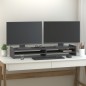 vidaXL Monitorständer Grau 100x27x15 cm Massivholz Kiefer vidaXL Monitorständer Grau 100x27x15 cm Massivholz Kiefer