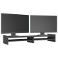 vidaXL Monitorständer Grau 100x27x15 cm Massivholz Kiefer vidaXL Monitorständer Grau 100x27x15 cm Massivholz Kiefer