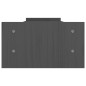 vidaXL Monitorständer Grau 100x27x15 cm Massivholz Kiefer vidaXL Monitorständer Grau 100x27x15 cm Massivholz Kiefer