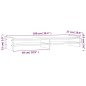 vidaXL Monitorständer Grau 100x27x15 cm Massivholz Kiefer vidaXL Monitorständer Grau 100x27x15 cm Massivholz Kiefer
