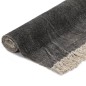 vidaXL Kelim-Teppich Baumwolle 120x180 cm Anthrazit vidaXL Kelim-Teppich Baumwolle 120x180 cm Anthrazit